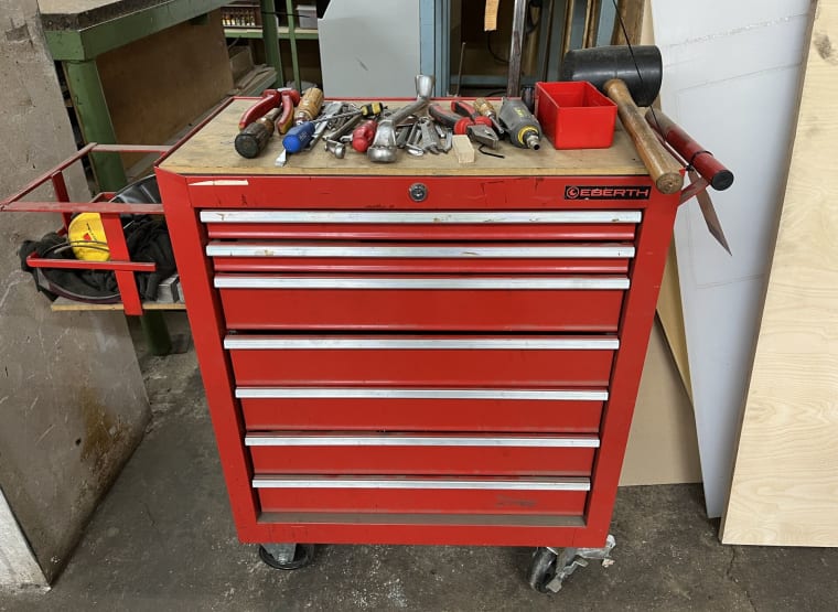 EBERTH workshop trolley with contents