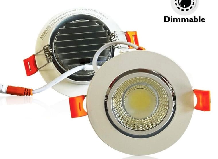 VENUS 100 x LED Recessed spotlight 7W - Adjustable - 6500K - Dimmable (cold white)